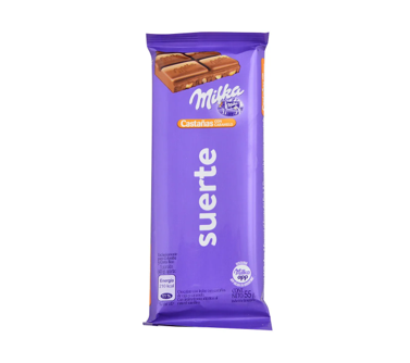 Chocolate Castañas con caramelo Milka 55g