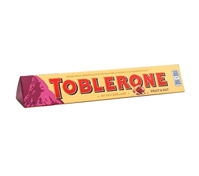 Chocolate Frutas y Nueces Toblerone  barra 100g