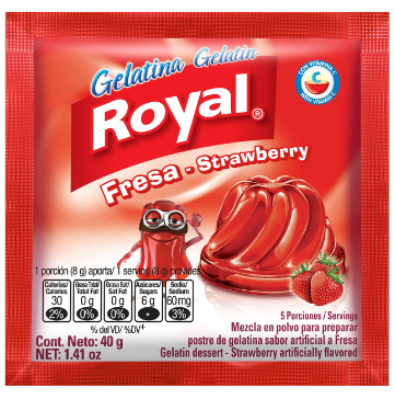 Gelatina Royal Fresa pq 40g