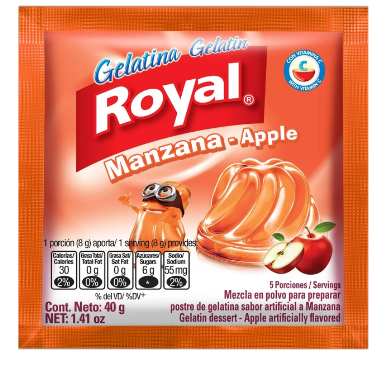 Gelatina Manzana Royal 40g