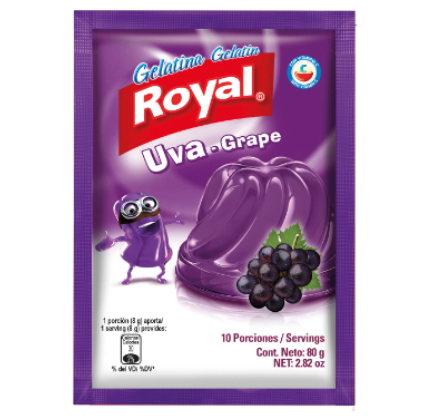 *Gelatina Uva 80g Royal