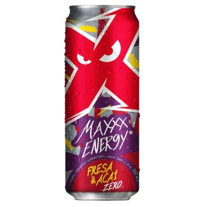 MAXXX ENERGY ZERO FRESA -ACAI 350ML LTSLEEK