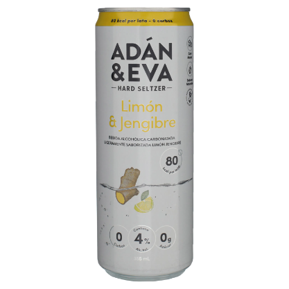 Bebida Adan & Eva Limón Jengibre 4% 355ml