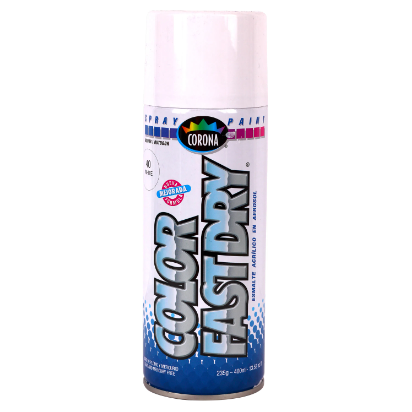 Pintura En Spray Blanco Marca Corona 400mL