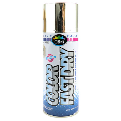 Pintura spray Fastdry corona Bright Chrome 15.52oz