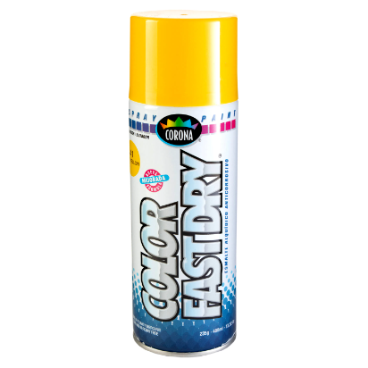 Pintura Spray Fastdry Corona Fluor Yellow 15.52oz