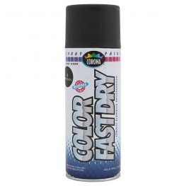 Pintura En Spray Alta Temp Color Negro Mate Corona 235g