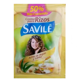 Crema para rizos Savile Argan y sábila 15 mL