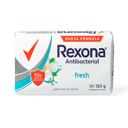 Jabon Rexona antibacterial Fresh 120gr