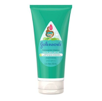 Crema para peinar hidratación intensa baby, Marca Johnson´s, envase 200ml