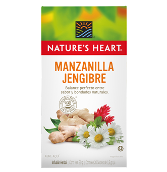 Té Infusión caliente Manzanilla Jengibre Limon Miel  10unid