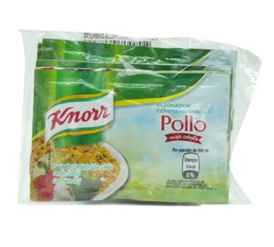 Sazonador Sabor A Pollo Knorr Sobre 1x4 10g