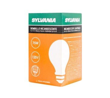 Bombillo luz balnco suave Marca Sylvania 75 watts