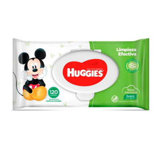 Toalla Humeda Huggies Limpieza Efectiva 120 unidades