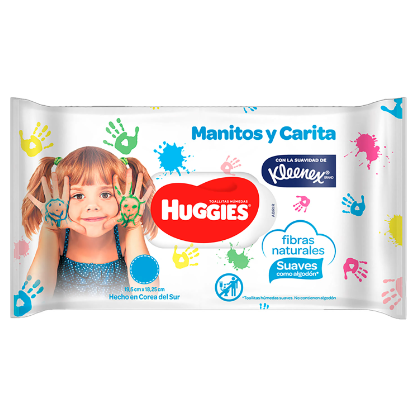 Toalla Humeda Huggies Manitas y Caritas 48u