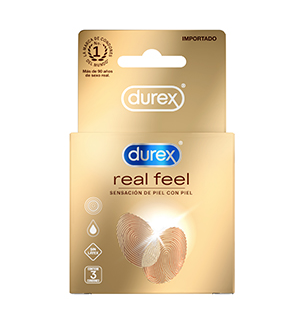 Condon Durex Real Feel Suavidad Natural 3 Unidades