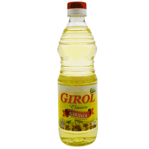 Aceite de Maiz y Girasol, Marca Girol, Envase de 500ml