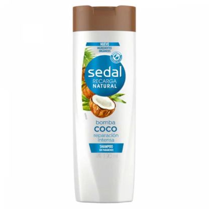 Shampoo Sedal Bomba Coco Reparación  Intensa 190mL
