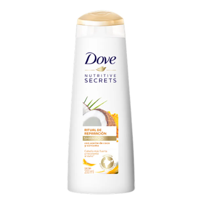 Shampoo Dove ritual de reparacion coco 200mL