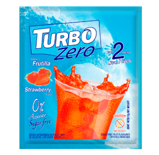 Bebida en polvo fresa Turbo Zero 12g