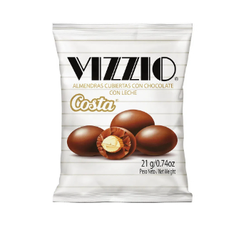 Vizzio Almendras Cubiertas con Chocolate 21g