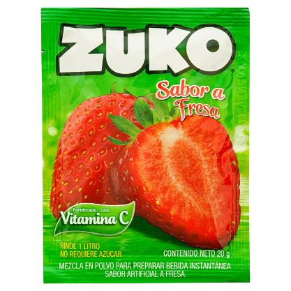 BEBIDA ZUKO SABOR FRESA 20g