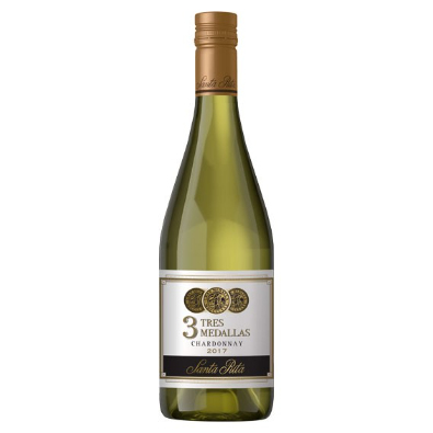 Vino 3 medallas Santa Rita Chardonay 750ml