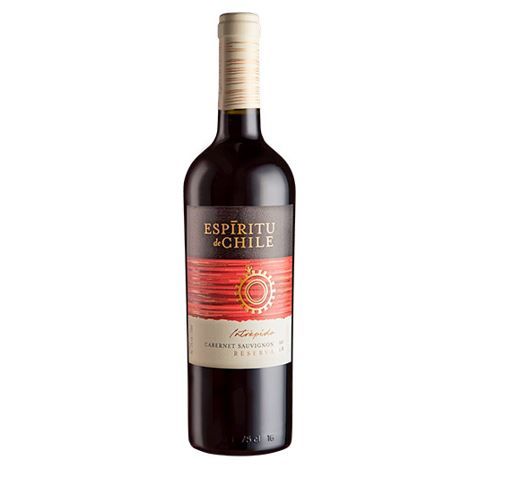 Vino Tinto Cabernet Sauvignon Espiritu de Chile viajero bot 750mL