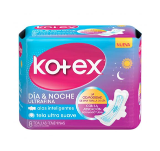 Toalla kotex nocturna ultra fina 8unid