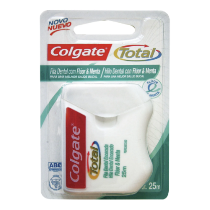 Hilo dental Colgate total menta 25m