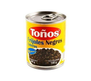 Frijoles Negros Enteros Marca Toños 240g