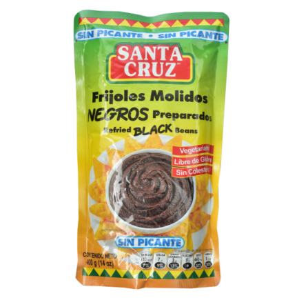 Frijol molido santa cruz negro doy pack 400g