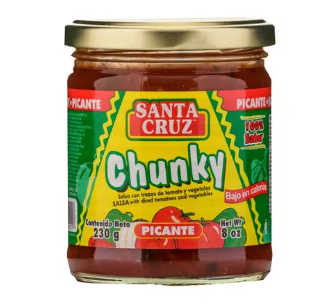 Salsa Chunky picante, Frasco 230gr