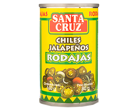 Chile Jalapeña En rodajas Santa Cruz 240g