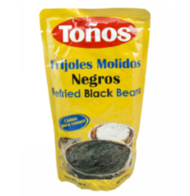 Frijoles Negro Molidos Marca Toños 400g