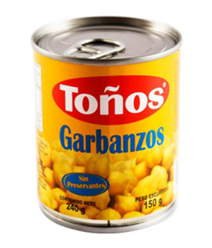 Garbanzos Toños  lata 240g