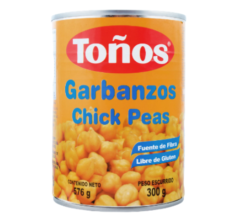 Garbanzos Toños  lata 576g