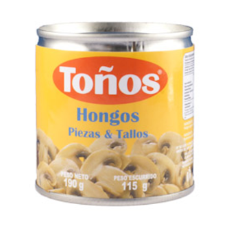 Hongos Toños 190g