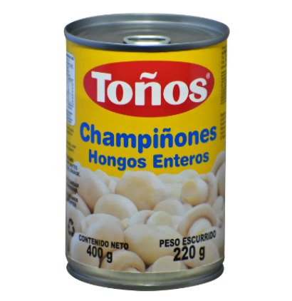 Hongo Rebanados Toños lata  425g