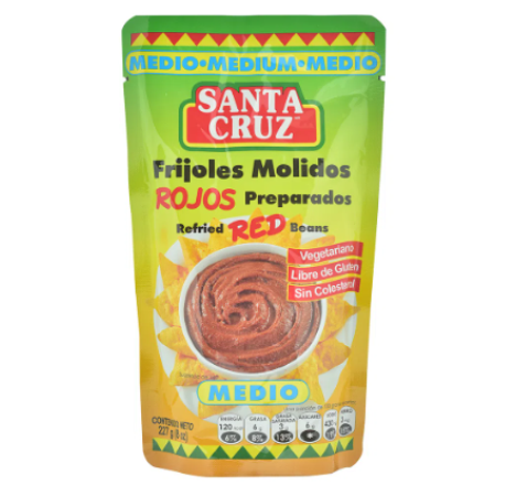 Frijoles Molidos Santa Cruz Rojos Doy Pack 227g