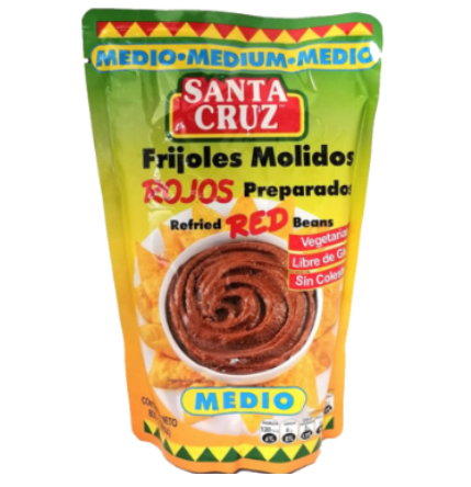 Frijoles molidos Santa Cruz rojos doy pack 800gr