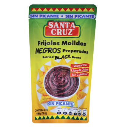 Frijoles Molidos Negros S/P  Santa Cruz 400g