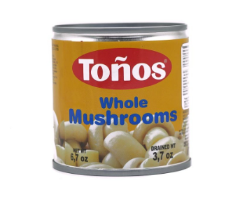 Hongos Enteros Marca Toños 190gr