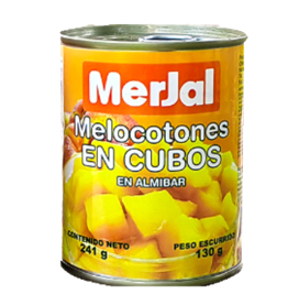 Melocotones Cubos Marca Merjal 241g