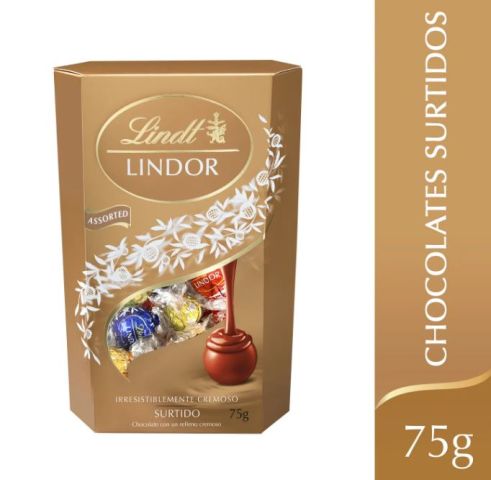 Chocolate Lindor Assort mini cornet caja 75g