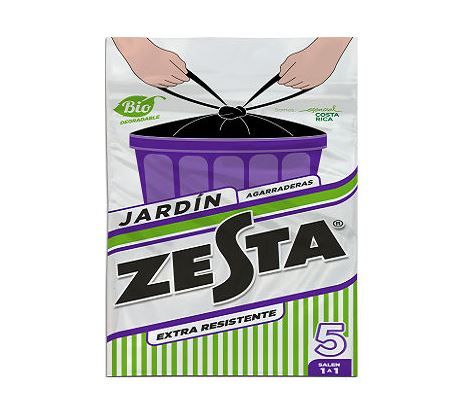 Bolsa ZESTA Jardín Negra 5 unidades