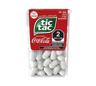 Pastilla Mint Coca Cola  Tic Tac Edición Lim 14.5g