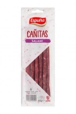 EMBUTIDO CAÑITAS SALAMI ESPUÑA PAQ 60g