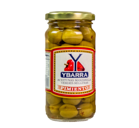 Aceituna Verde Rellenas C/Pimiento Ybarra 240g