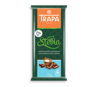 Chocolate Con Leche  Stevia 0 Azucar 75g